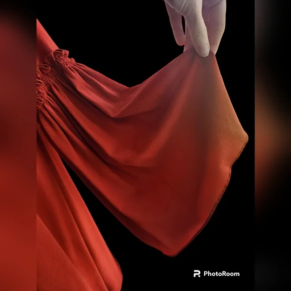 Zara Trafaluc Burnt Orange V Neck Tunic Dress, Bell Sleeve Size S. - Picture 2 of 4